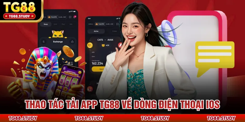 Thao tác tải app TG88 về dòng điện thoại iOS