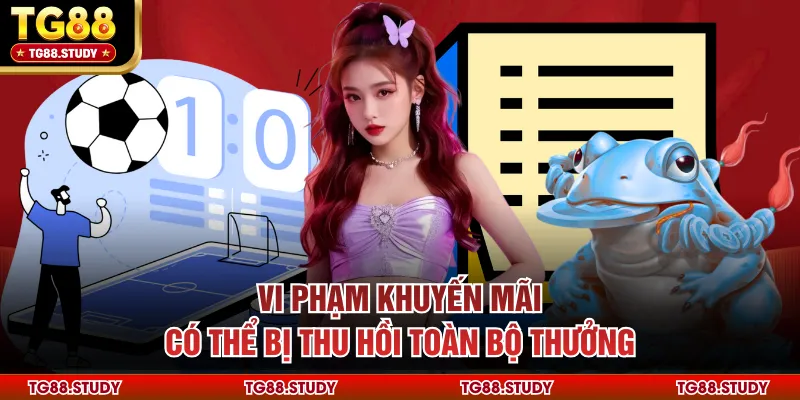 Vi phạm khuyến mãi có thể bị thu hồi toàn bộ thưởng